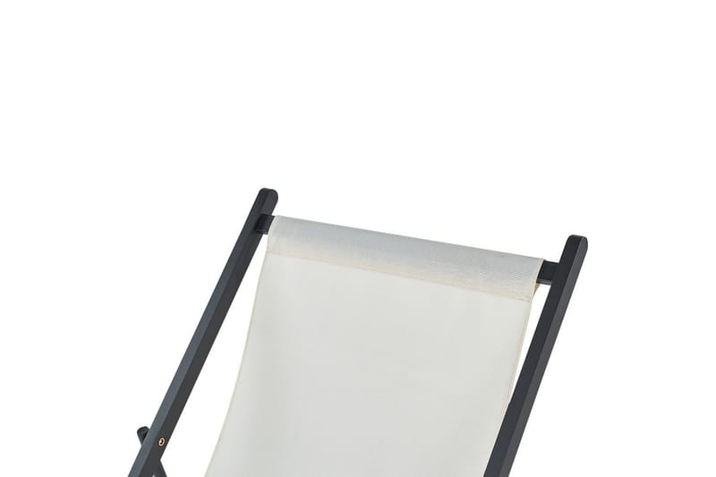 Sammenklappelig liggestol Locri II - Beige, sort - Havemøbler - Havestole - Solstole