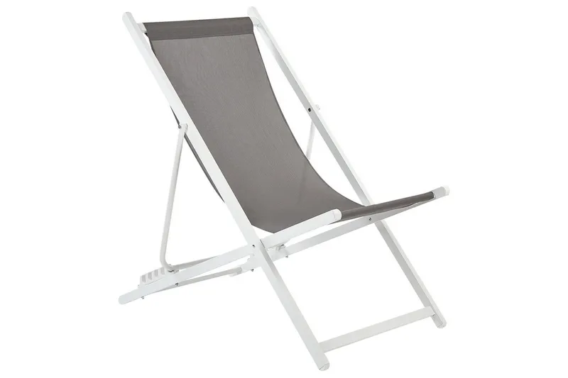 Sammenklappelig liggestol Locri II, Grå, hvid