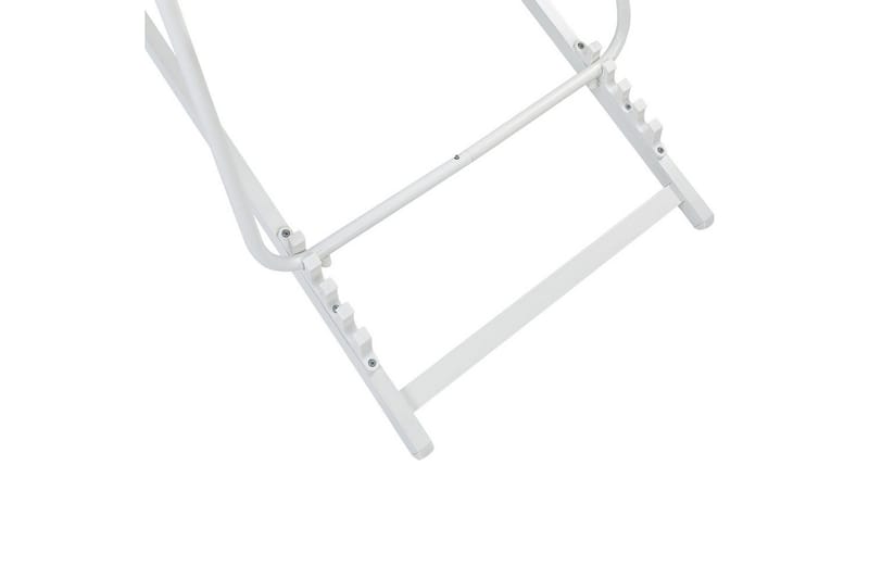 Sammenklappelig liggestol Locri II - Grå, hvid - Havemøbler - Havestole - Solstole