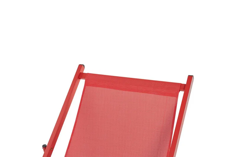 Sammenklappelig liggestol Locri II - Rød - Havemøbler - Havestole - Solstole