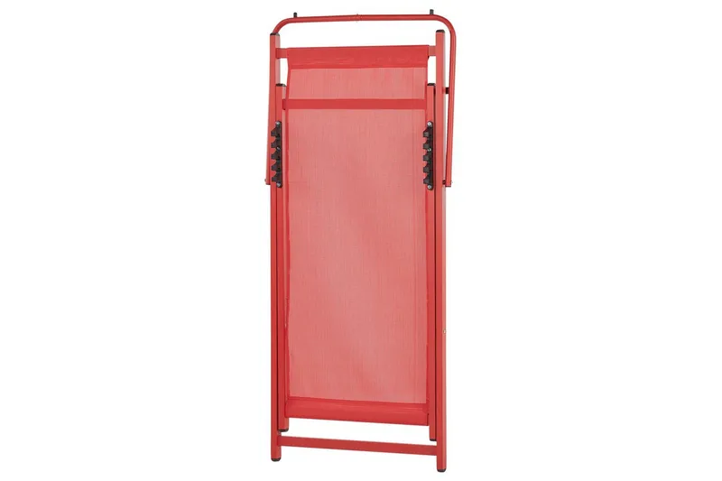 Sammenklappelig liggestol Locri II - Rød - Havemøbler - Havestole - Solstole