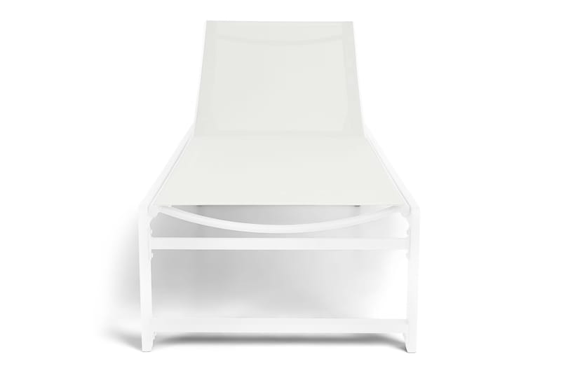 Sanna Solseng med Justerbar Rygstøtte - Hvid - Havemøbler - Havestole - Solseng & solvogn