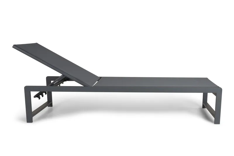 Sanna Solseng med Justerbar Rygstøtte - Sort - Havemøbler - Havestole - Solseng & solvogn