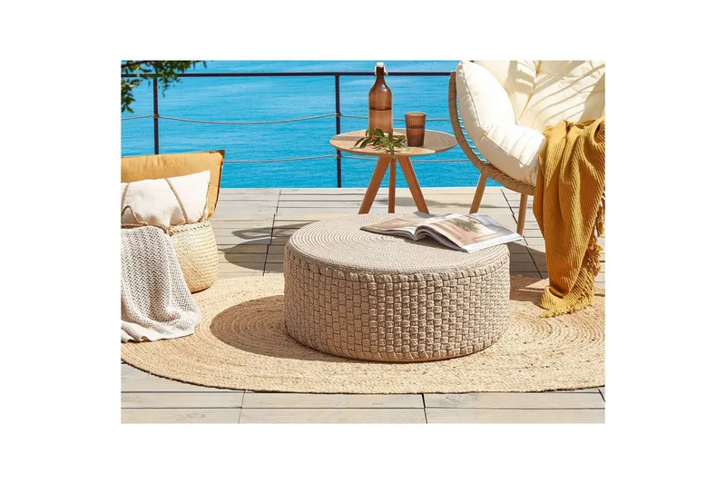 Siddeskammel Mithi Beige - Beige - Havemøbler - Havestole - Sækkestole udendørs