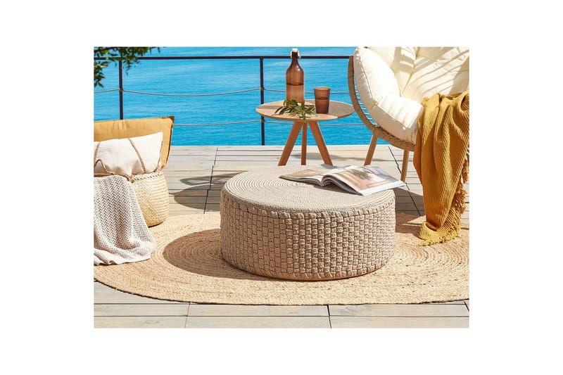 Siddeskammel Mithi Beige - Beige - Havemøbler - Havestole - Sækkestole udendørs