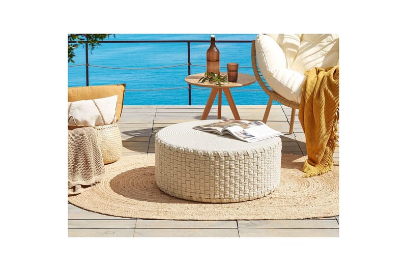 Siddeskammel Mithi Lys beige - Lys beige - Havemøbler - Havestole - Sækkestole udendørs