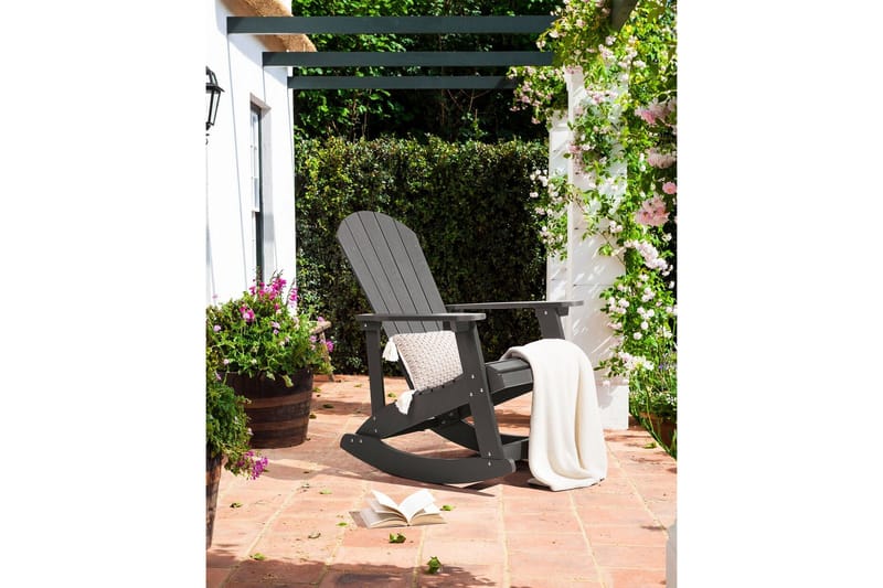Sjurby Gyngestol udendørs - Grå/Mørkegrå - Havemøbler - Havestole - Havegyngestol