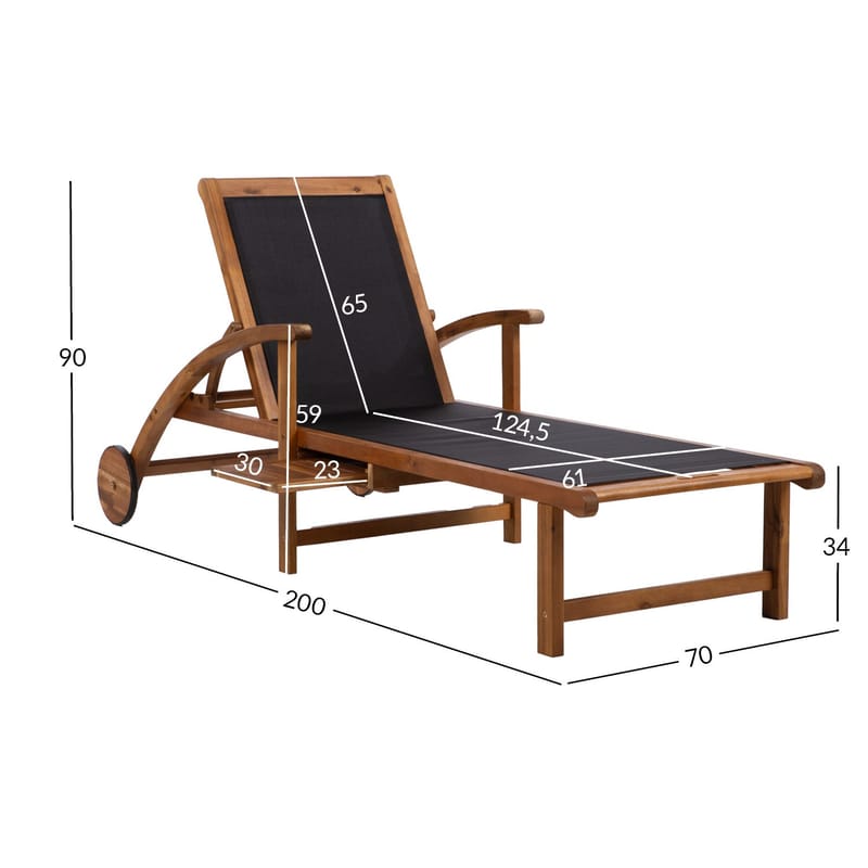 skrivebordsstol HOME4YOU Fabiola sort - sort - Havemøbler - Havestole - Solseng & solvogn