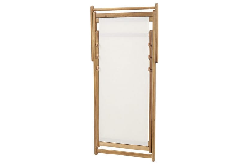 Solseng 2 erstatningsstoffer Anzio - Lyst træ, hvid, flerfarvet - Havemøbler - Havestole - Solstole