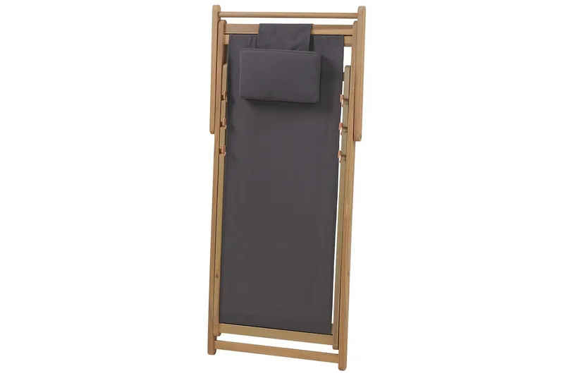 Solseng 2 erstatningsstoffer Avellino - Grå, lyst træ, flerfarvet - Havemøbler - Havestole - Solstole