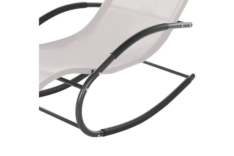 Solseng Carano II - Beige, sort - Havemøbler - Havestole - Solseng & solvogn