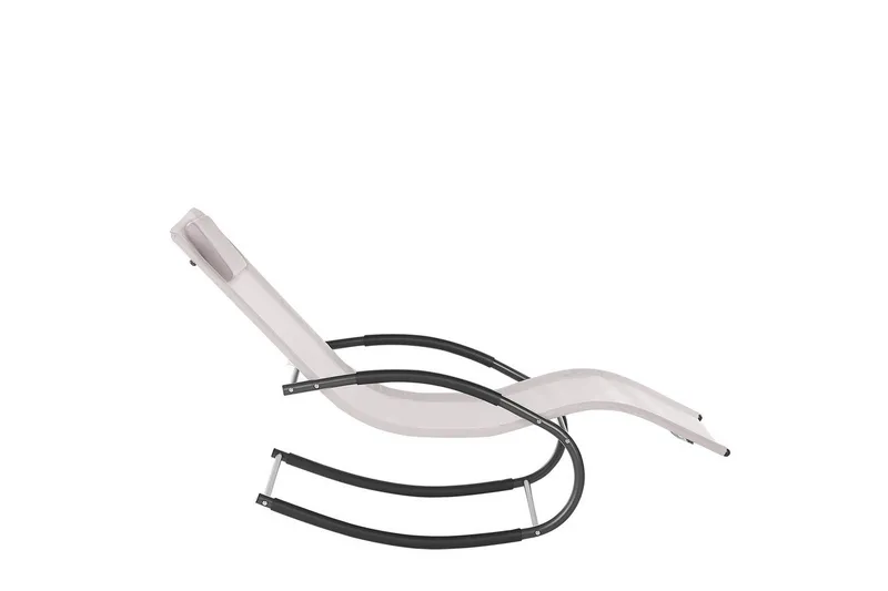 Solseng Carano II - Beige, sort - Havemøbler - Havestole - Solseng & solvogn