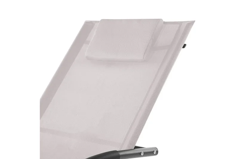 Solseng Carano II - Beige, sort - Havemøbler - Havestole - Solseng & solvogn