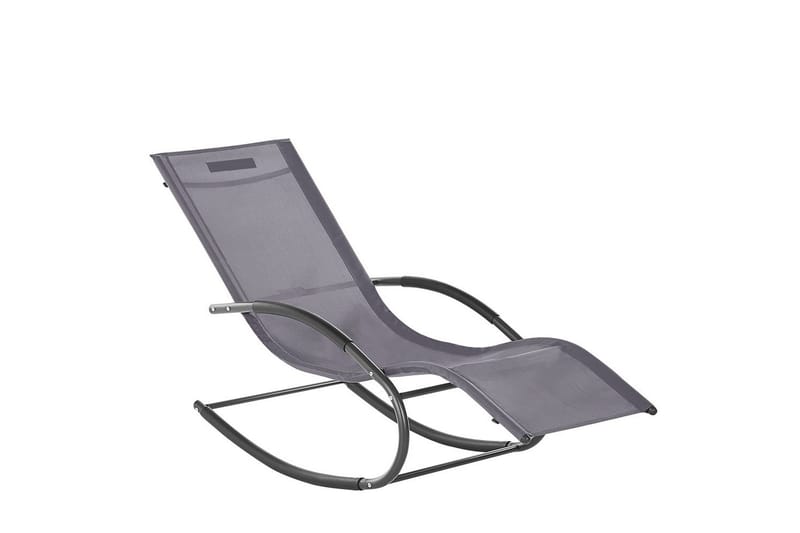 Solseng Carano II - Grå, sort - Havemøbler - Havestole - Solseng & solvogn