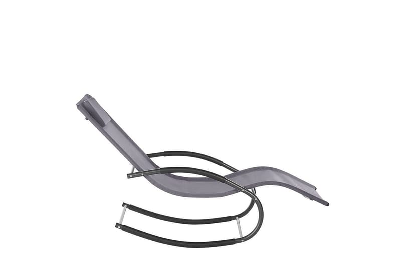 Solseng Carano II - Grå, sort - Havemøbler - Havestole - Solseng & solvogn