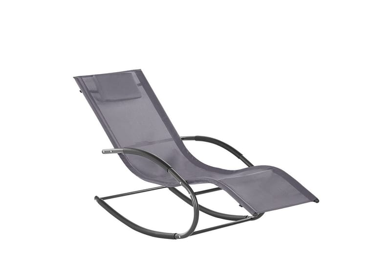 Solseng Carano II - Grå, sort - Havemøbler - Havestole - Solseng & solvogn