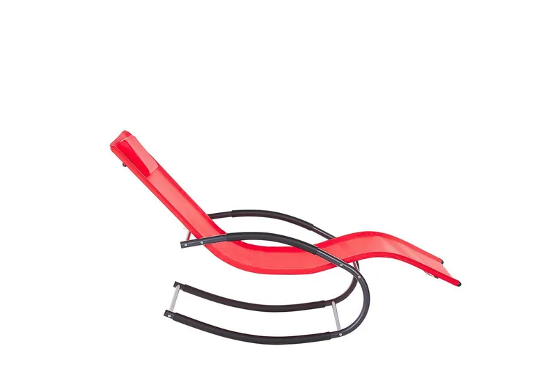 Solseng Carano II - Rød, Sort - Havemøbler - Havestole - Solseng & solvogn