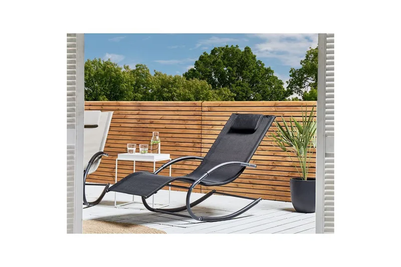 Solseng Carano II - Sort - Havemøbler - Havestole - Solseng & solvogn