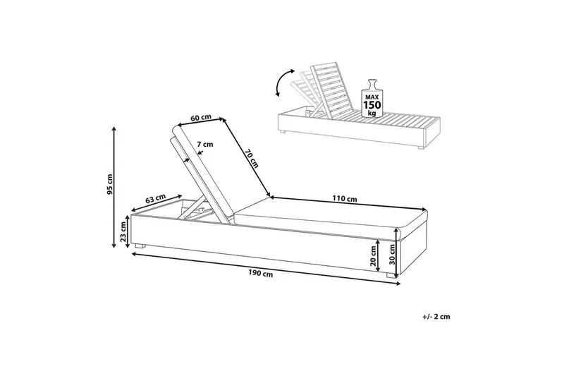 Solseng Fanano - Havemøbler - Havestole - Solseng & solvogn