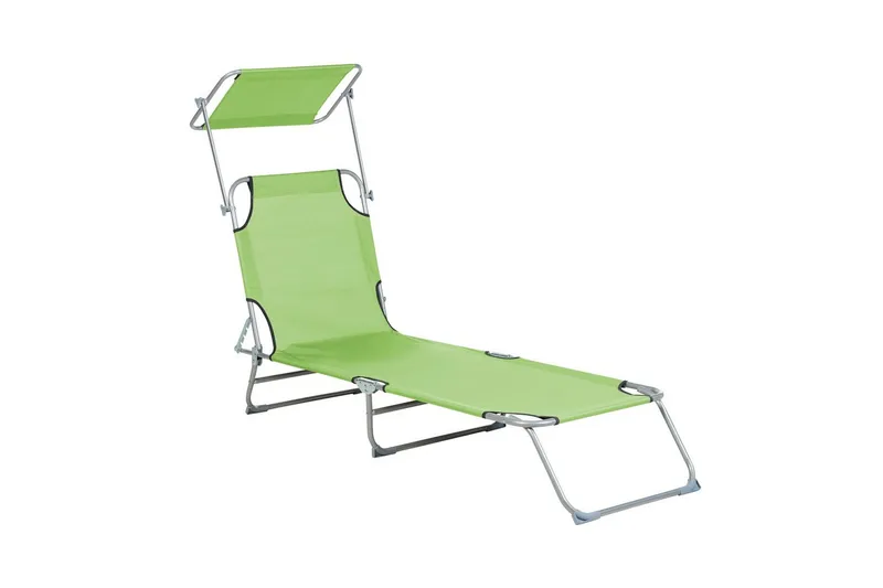 Solseng Foligno - Grøn, Sølv - Havemøbler - Havestole - Solseng & solvogn