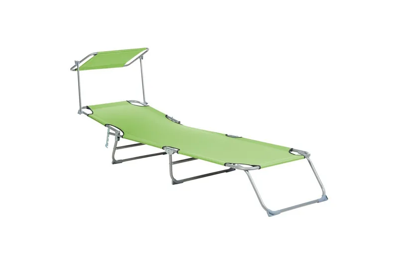 Solseng Foligno - Grøn, Sølv - Havemøbler - Havestole - Solseng & solvogn