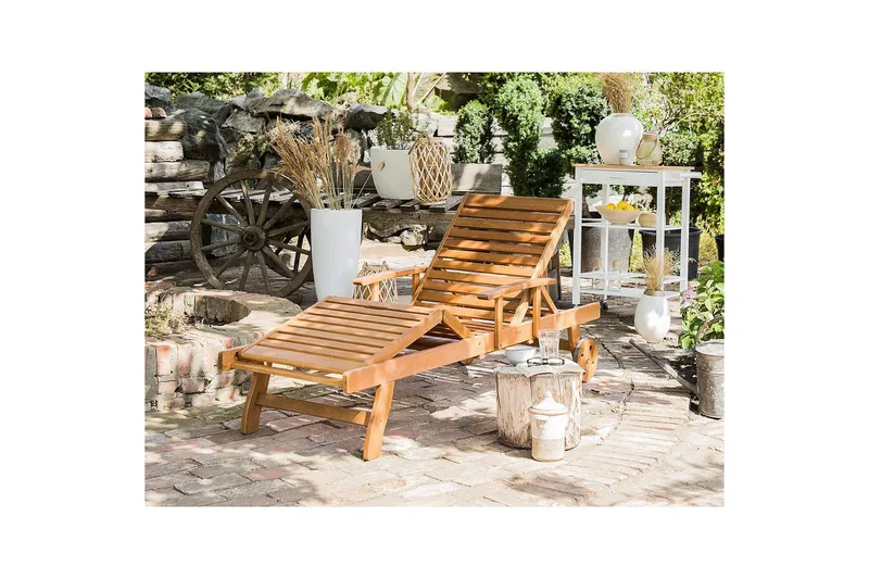 Solseng Java - Lystræ, Lyse træ - Havemøbler - Havestole - Solseng & solvogn