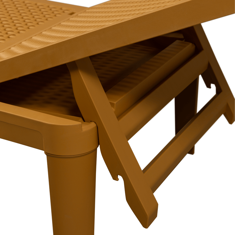 Solseng Jinte udendørs - Gul - Havemøbler - Havestole - Solseng & solvogn