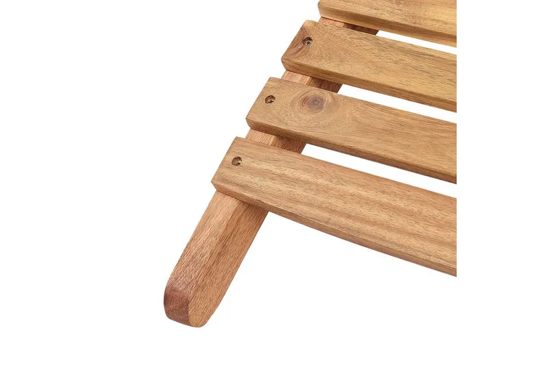 Solseng Luino - Lyst træ, grå - Havemøbler - Havestole - Solseng & solvogn