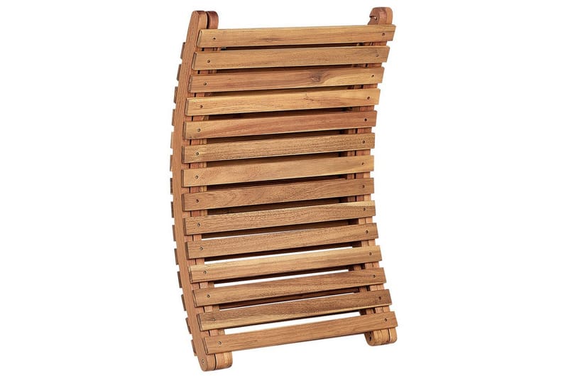 Solseng Luino - Lyst træ, grå - Havemøbler - Havestole - Solseng & solvogn