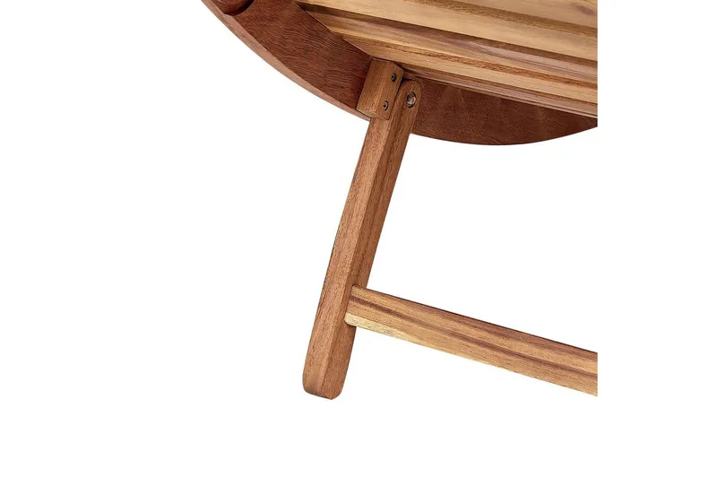 Solseng Luino - Lyst træ, hvid - Havemøbler - Havestole - Solseng & solvogn