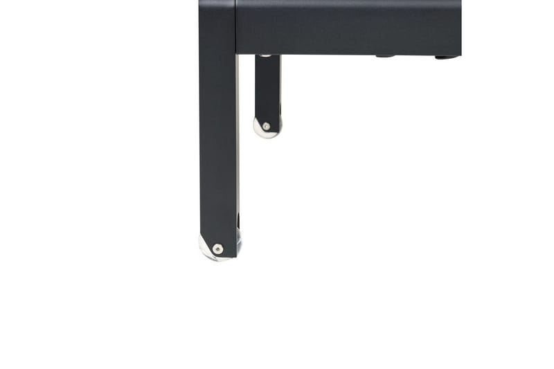 Solseng Nardo - Lys træ, sort, Lyst træ, sort - Havemøbler - Havestole - Solseng & solvogn