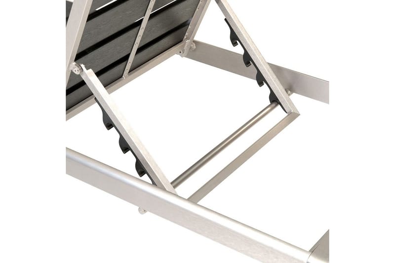 Solseng Nardo - Sort, Sølv - Havemøbler - Havestole - Solseng & solvogn