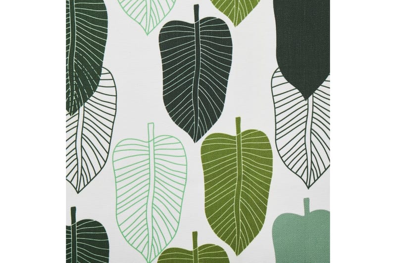 Solseng sæt á 2 Anzio - mørkt træ/off-white/grønt løvmønster - Havemøbler - Havestole - Solstole