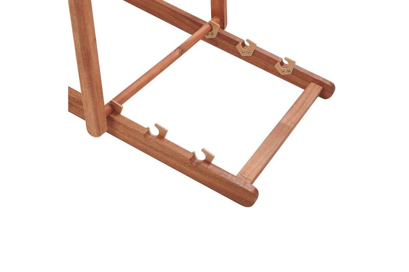 Solseng sæt á 2 Anzio - mørkt træ/off-white/grønt løvmønster - Havemøbler - Havestole - Solstole