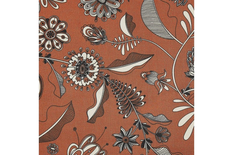 Solseng sæt á 2 Anzio - mørkt træ/off-white/rødt blomster mønster - Havemøbler - Havestole - Solstole