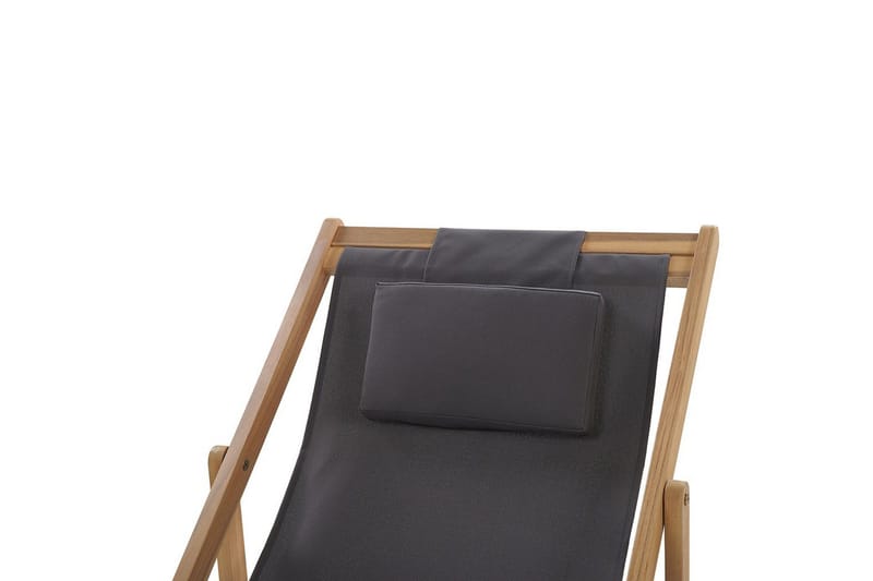 Solseng sæt af 2 Avellino - Grå, lyst træ, flerfarvet - Havemøbler - Havestole - Solstole