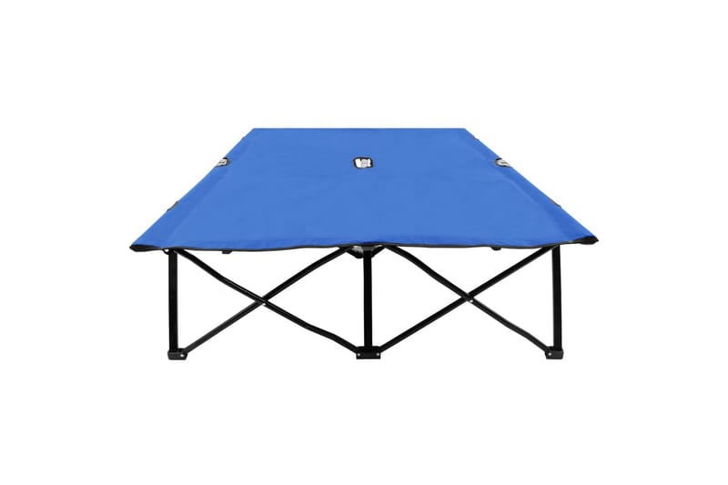 2-personers campingseng foldbar stål blå - Blå - Havemøbler - Havestole - Solseng & solvogn
