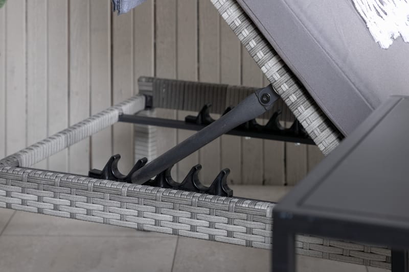 Bilbao Solseng med Hynde - Grå - Havemøbler - Havestole - Solseng & solvogn