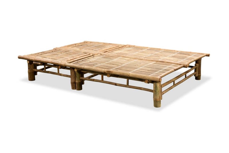 Dobbelt Solseng Bambus - Brun - Havemøbler - Havestole - Solseng & solvogn