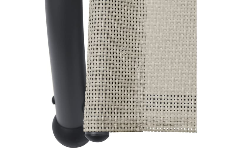 dobbelt solseng med baldakin textilene cremefarvet - Creme - Havemøbler - Havestole - Solseng & solvogn