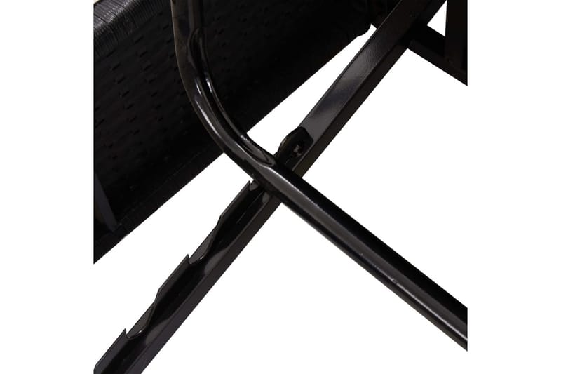 fleksibel soleng med hynder polyrattan sort - Sort - Havemøbler - Havestole - Solseng & solvogn