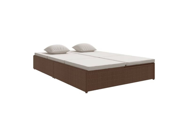 fleksibel soleng med hynder polyrattan brun - Brun - Havemøbler - Havestole - Solseng & solvogn