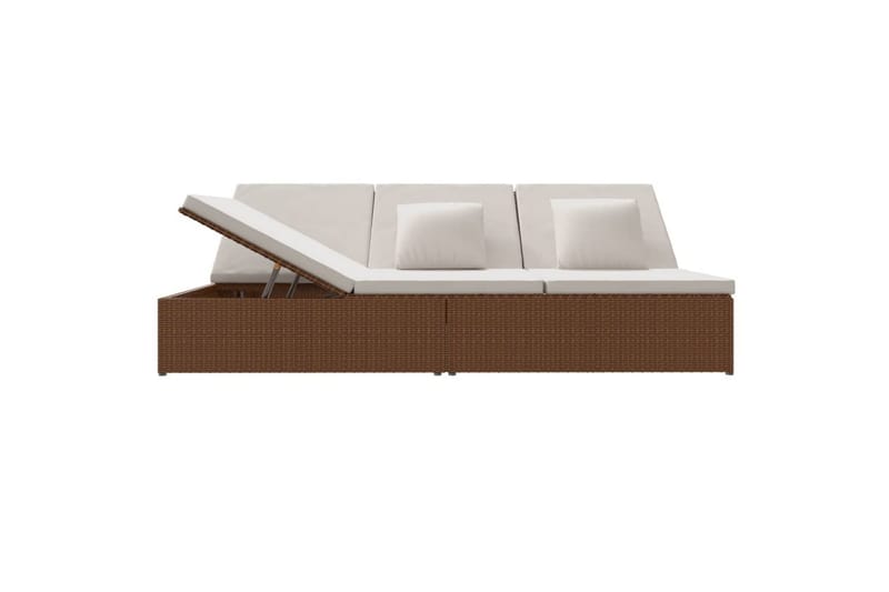 fleksibel soleng med hynder polyrattan brun - Brun - Havemøbler - Havestole - Solseng & solvogn