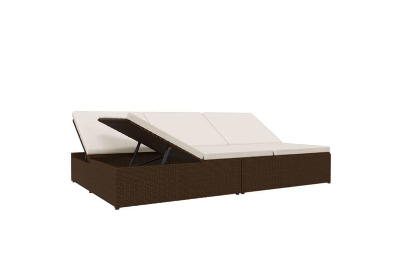 fleksibel soleng med hynder polyrattan brun - Brun - Havemøbler - Havestole - Solseng & solvogn