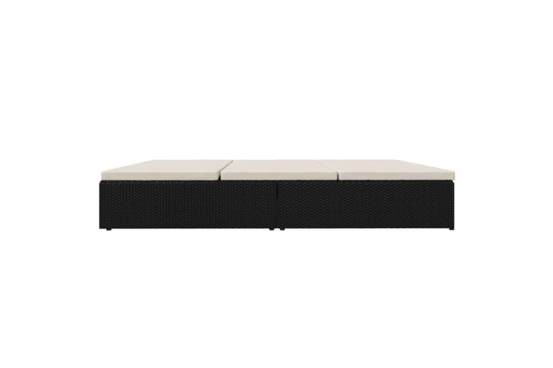 fleksibel soleng med hynder polyrattan sort - Sort - Havemøbler - Havestole - Solseng & solvogn