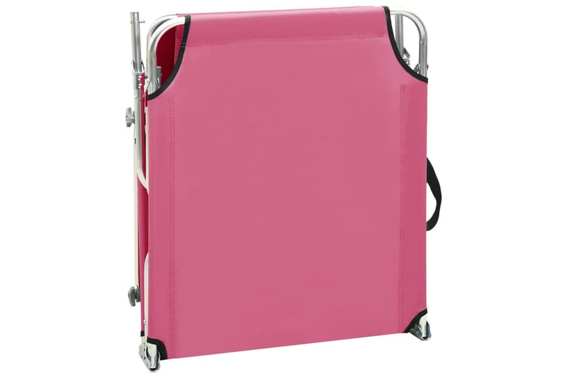 foldbar liggestol med baldakin stål pink - Lyserød - Havemøbler - Havestole - Solseng & solvogn