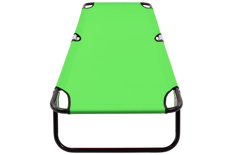 Foldbar liggestol stål grøn - Grøn - Solseng & solvogn