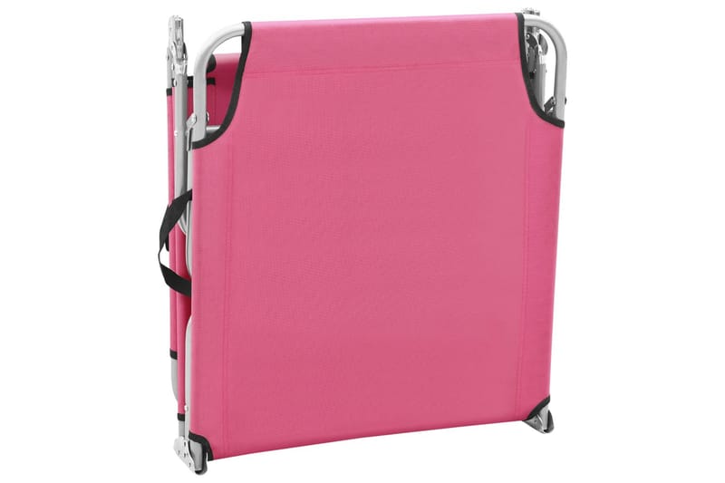 foldbar liggestol stål og stof pink - Lyserød - Havemøbler - Havestole - Solseng & solvogn