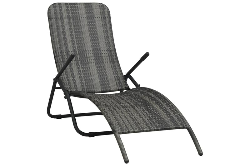 foldbar liggestol polyrattan grå - Grå - Havemøbler - Havestole - Solseng & solvogn