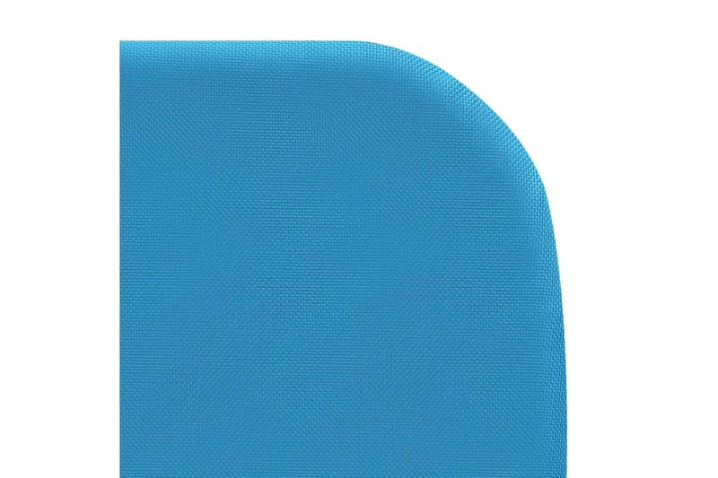 Foldbare liggestole 2 stk. stål og stof blå - Blå - Havemøbler - Havestole - Solseng & solvogn